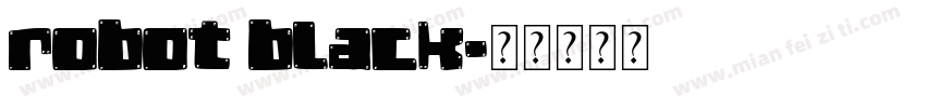 robot black字体转换